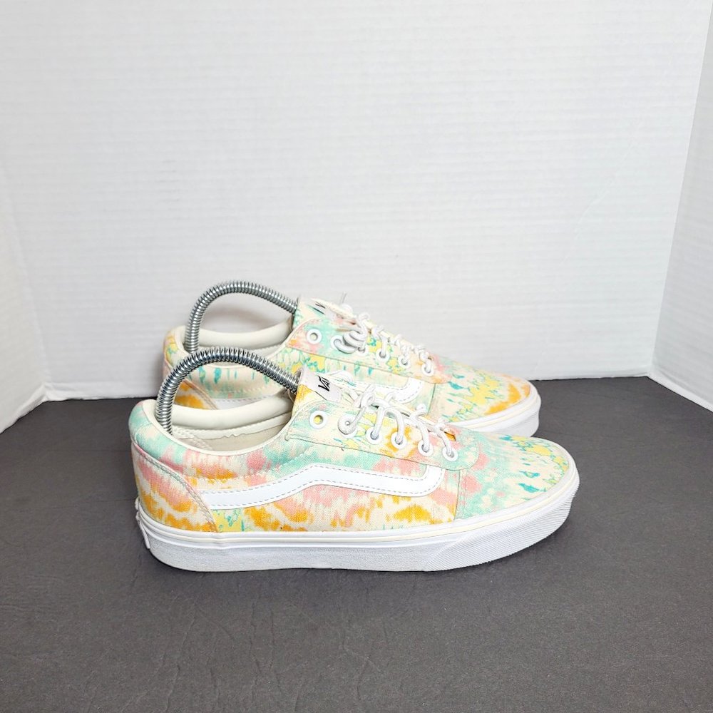 Van's Ward Psychedelic Tie Dye Casual Low Women's Skate Sneaker Size 8